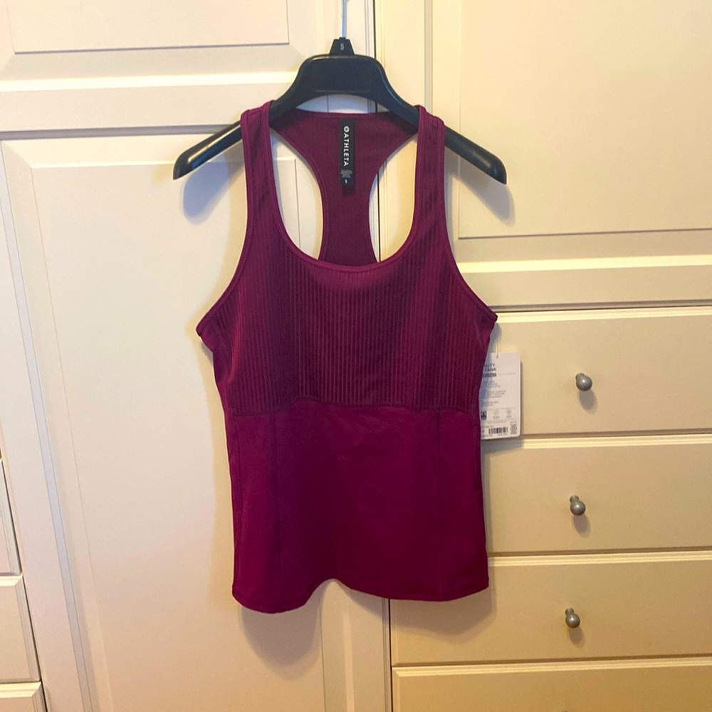 Athleta vitality rib tank size S NWT